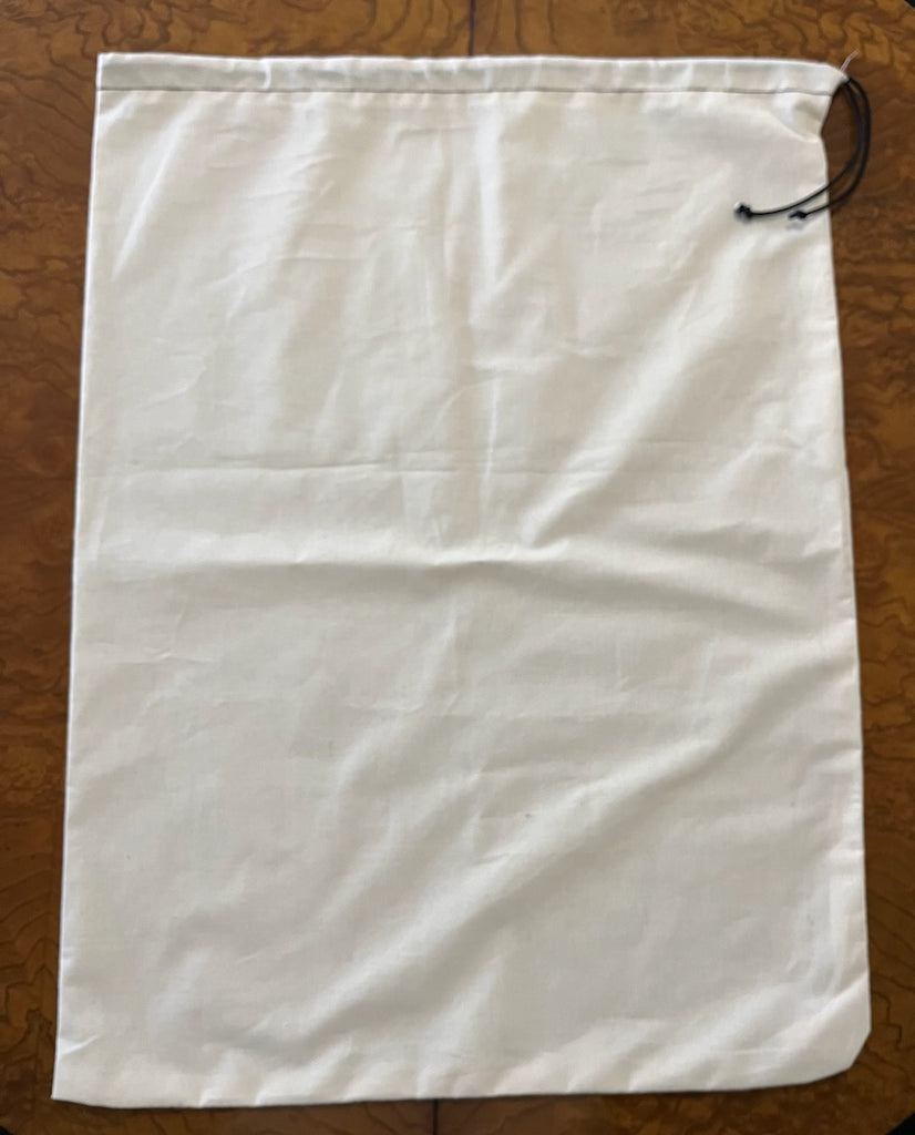BAGS REUSABLE: Customer Tote with Black Drawstring Closure.  Store Resale Tote for Customer Use.. Case Packed 25 Bags.   MADE IN USA!