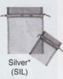 Organza Bags: Organza Pouch with Ribbon Draw. 4 Sizes. 10 Bags per Bundle.  SAVE!! Pricing from $1.88 to $3.65 a Bundle