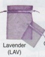 Organza Bags: Organza Pouch with Ribbon Draw. 4 Sizes. 10 Bags per Bundle.  SAVE!! Pricing from $1.88 to $3.65 a Bundle