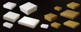 Boxes: Jewelry Boxes with Cotton Pads Offered in Natural Kraft and White.  Six Popular Sizes.  MADE IN U.S.A.