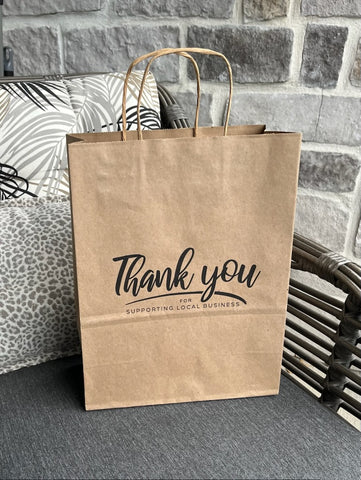 Bags Paper Print.  THANK YOU.  For Supporting Local Business